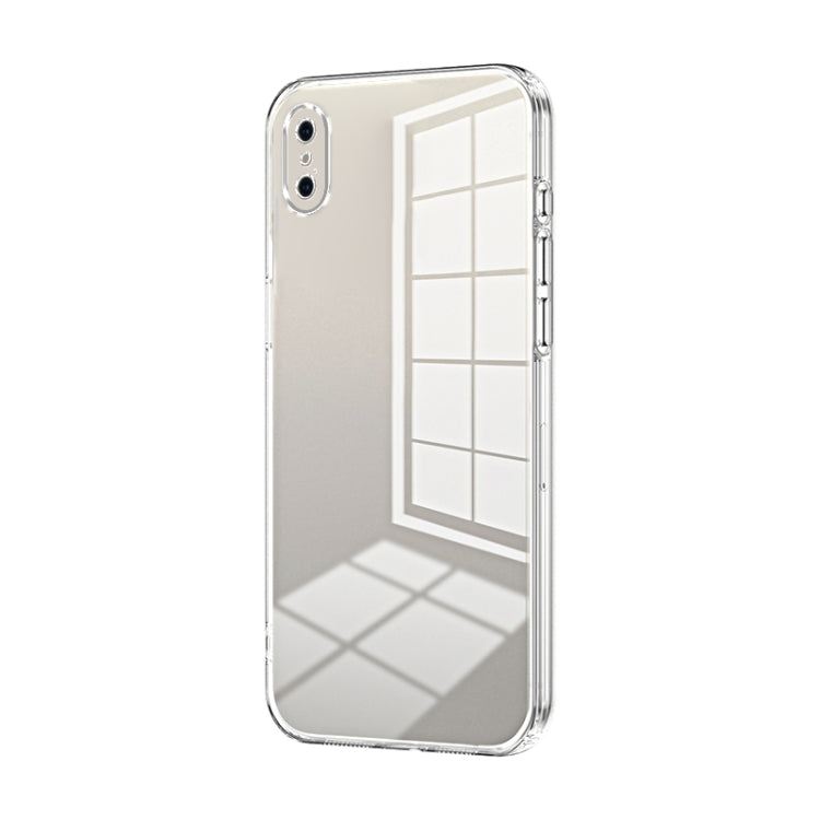Transparent Plating Fine Hole Phone Case, For iPhone X / XS, For iPhone XR, For iPhone XS Max