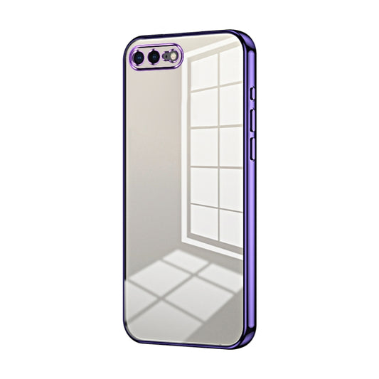 Transparent Plating Fine Hole Phone Case, For iPhone 8 Plus / 7 Plus