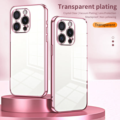 Transparent Plating Fine Hole Phone Case, For iPhone 16 Pro, For iPhone 16 Plus, For iPhone 16