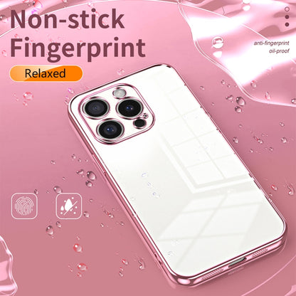 Transparent Plating Fine Hole Phone Case, For iPhone 16 Pro, For iPhone 16 Plus, For iPhone 16