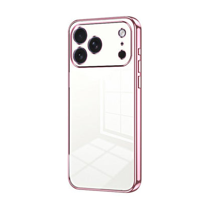 Transparent Plating Fine Hole Phone Case, For iPhone 17e / 16e, For iPhone 17 Pro Max, For iPhone 17 Pro