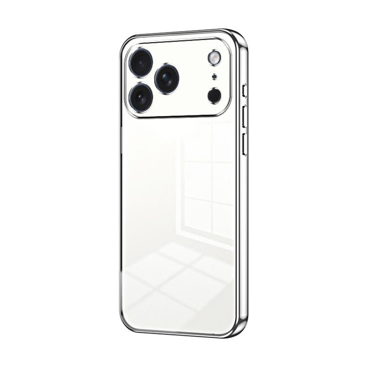 Transparent Plating Fine Hole Phone Case, For iPhone 17e / 16e, For iPhone 17 Pro Max, For iPhone 17 Pro