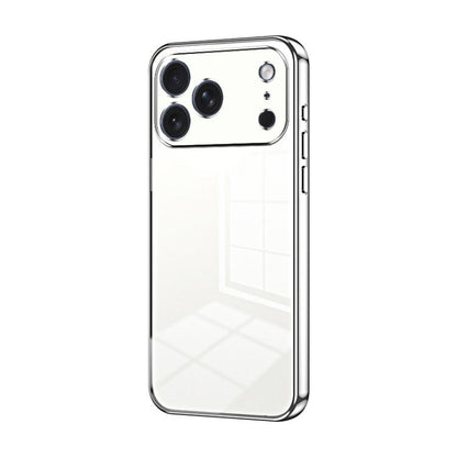 Transparent Plating Fine Hole Phone Case, For iPhone 17e / 16e, For iPhone 17 Pro Max, For iPhone 17 Pro
