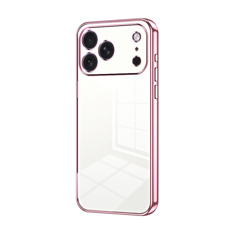 Transparent Plating Fine Hole Phone Case, For iPhone 17e / 16e, For iPhone 17 Pro Max, For iPhone 17 Pro