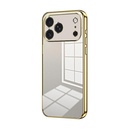 Transparent Plating Fine Hole Phone Case, For iPhone 17e / 16e, For iPhone 17 Pro Max, For iPhone 17 Pro