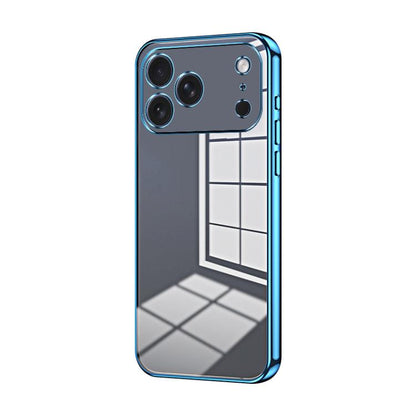 Transparent Plating Fine Hole Phone Case, For iPhone 17e / 16e, For iPhone 17 Pro Max, For iPhone 17 Pro