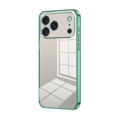 Transparent Plating Fine Hole Phone Case, For iPhone 17e / 16e, For iPhone 17 Pro Max, For iPhone 17 Pro