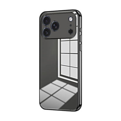 Transparent Plating Fine Hole Phone Case, For iPhone 17e / 16e, For iPhone 17 Pro Max, For iPhone 17 Pro