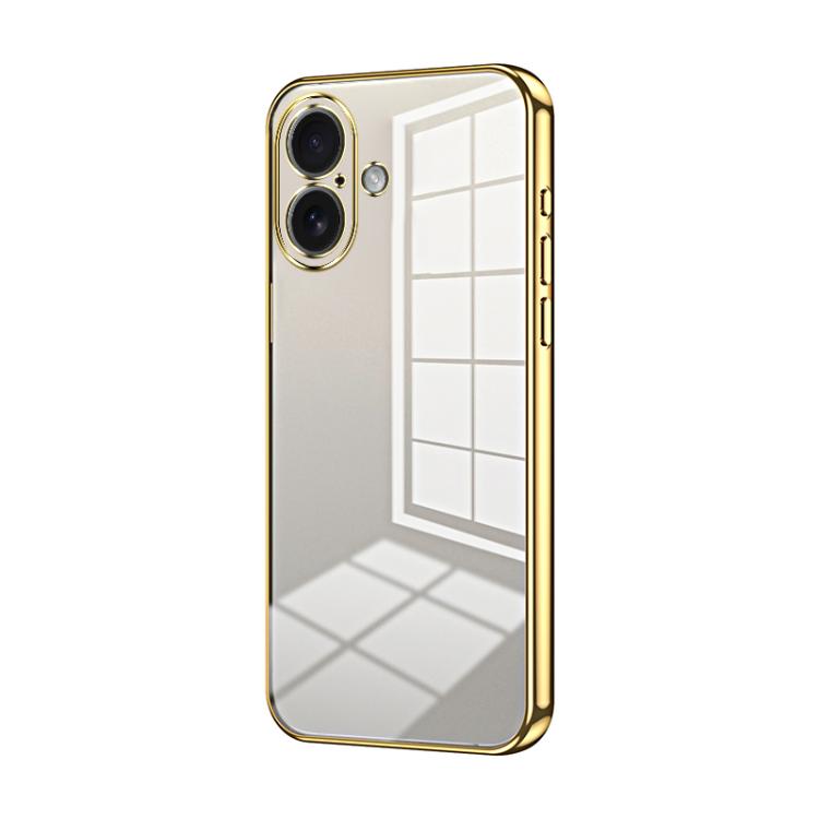 Transparent Plating Fine Hole Phone Case, For iPhone 17, For iPhone Air, For iPhone 16 Pro Max