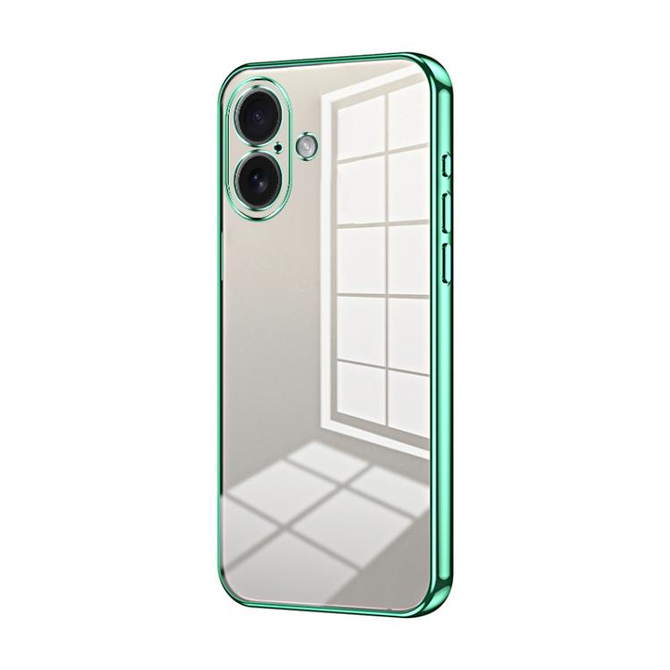 Transparent Plating Fine Hole Phone Case, For iPhone 17, For iPhone Air, For iPhone 16 Pro Max