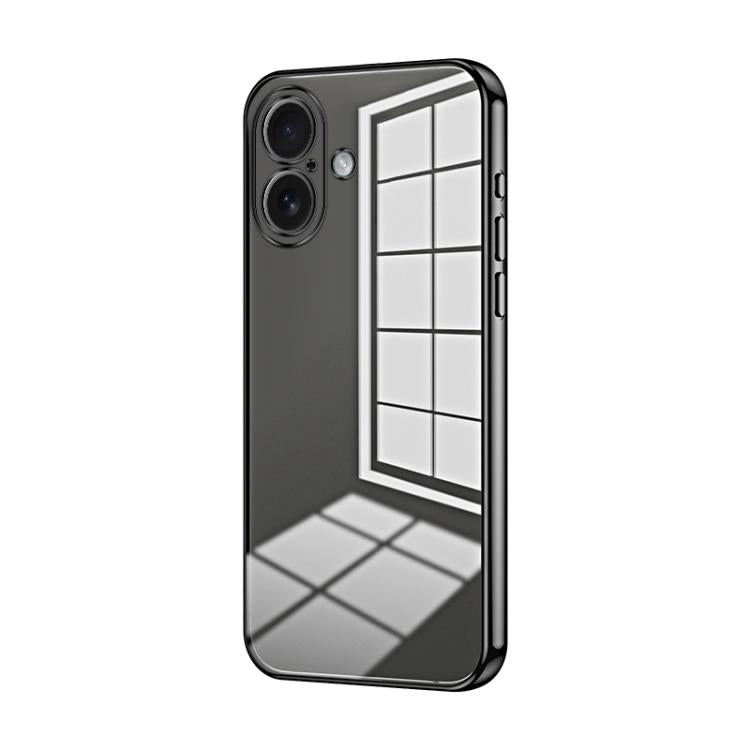 Transparent Plating Fine Hole Phone Case, For iPhone 17, For iPhone Air, For iPhone 16 Pro Max