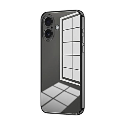 Transparent Plating Fine Hole Phone Case, For iPhone 17, For iPhone Air, For iPhone 16 Pro Max