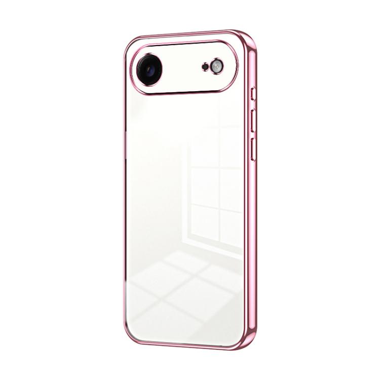 Transparent Plating Fine Hole Phone Case, For iPhone 17, For iPhone Air, For iPhone 16 Pro Max