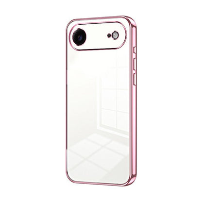 Transparent Plating Fine Hole Phone Case, For iPhone 17, For iPhone Air, For iPhone 16 Pro Max