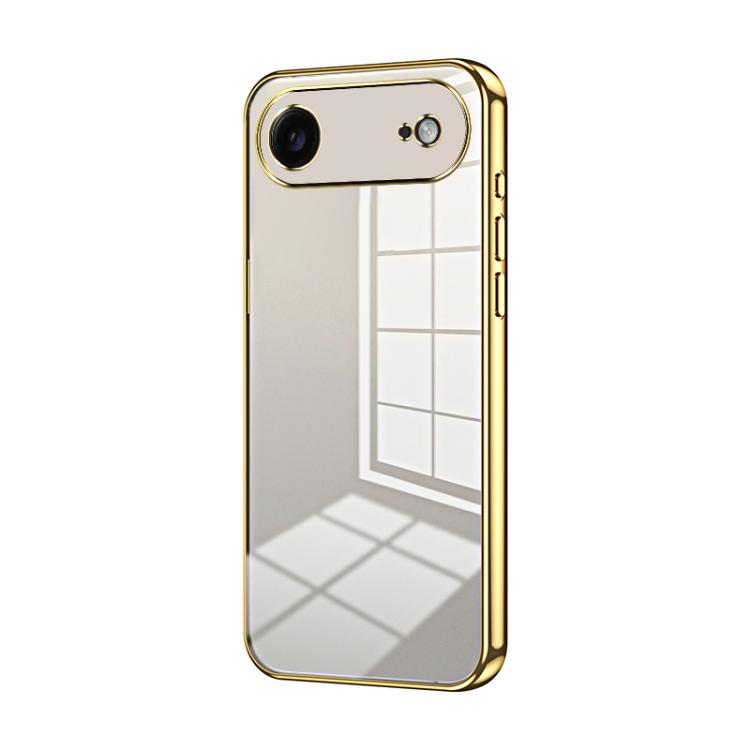 Transparent Plating Fine Hole Phone Case, For iPhone 17, For iPhone Air, For iPhone 16 Pro Max