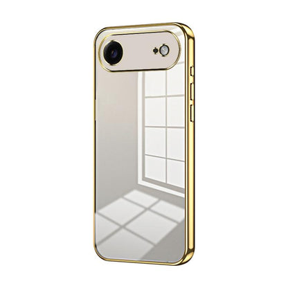 Transparent Plating Fine Hole Phone Case, For iPhone 17, For iPhone Air, For iPhone 16 Pro Max