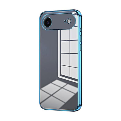 Transparent Plating Fine Hole Phone Case, For iPhone 17, For iPhone Air, For iPhone 16 Pro Max