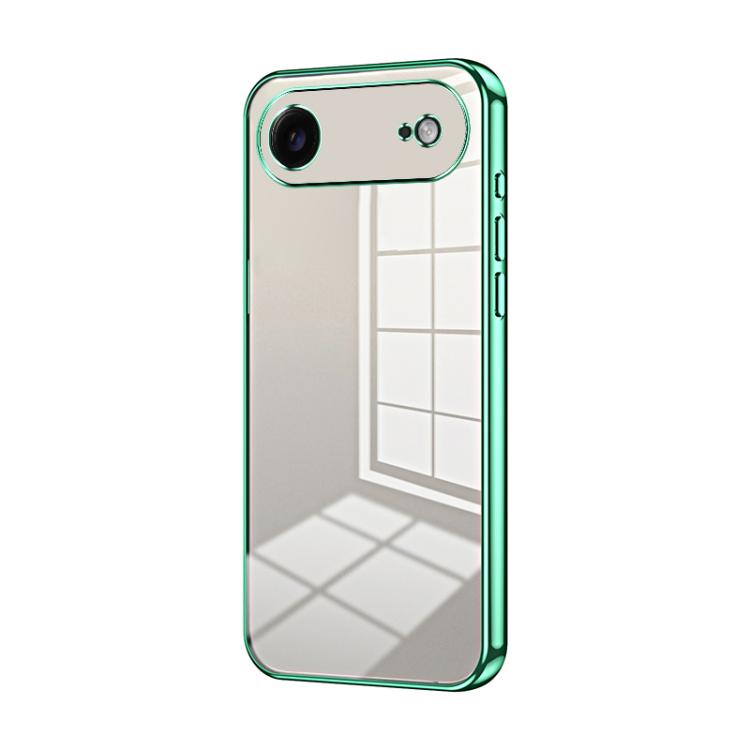 Transparent Plating Fine Hole Phone Case, For iPhone 17, For iPhone Air, For iPhone 16 Pro Max