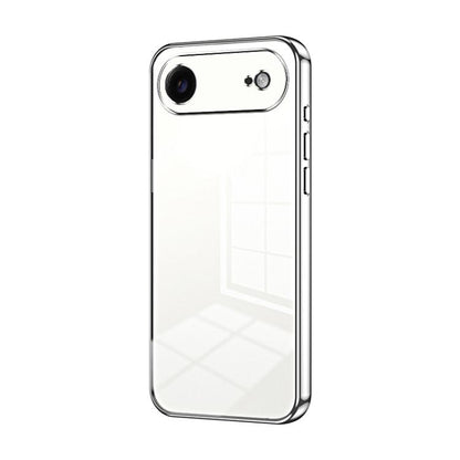 Transparent Plating Fine Hole Phone Case, For iPhone 17, For iPhone Air, For iPhone 16 Pro Max