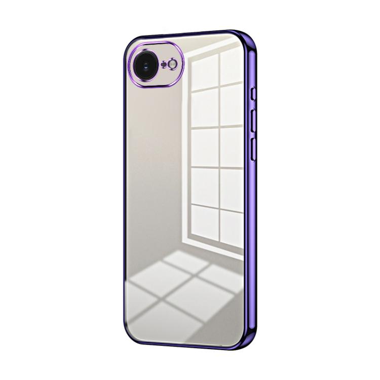 Transparent Plating Fine Hole Phone Case, For iPhone 17e / 16e, For iPhone 17 Pro Max, For iPhone 17 Pro