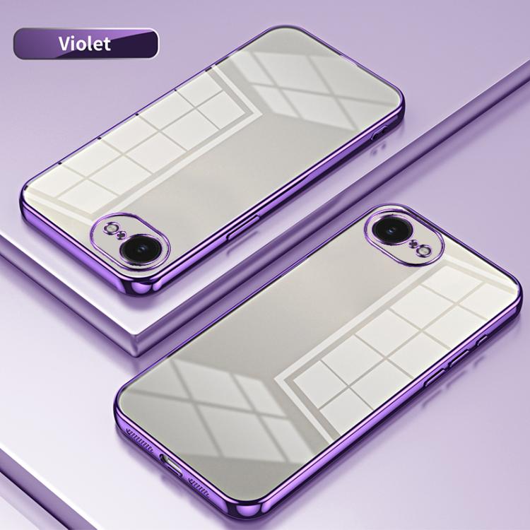 Transparent Plating Fine Hole Phone Case, For iPhone 17e / 16e, For iPhone 17 Pro Max, For iPhone 17 Pro
