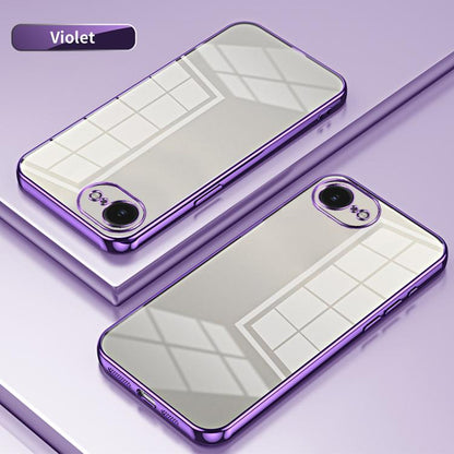 Transparent Plating Fine Hole Phone Case, For iPhone 17e / 16e, For iPhone 17 Pro Max, For iPhone 17 Pro