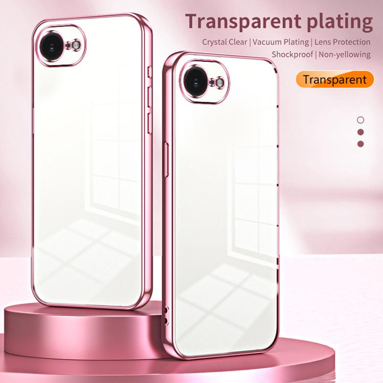 Transparent Plating Fine Hole Phone Case, For iPhone 17e / 16e, For iPhone 17 Pro Max, For iPhone 17 Pro