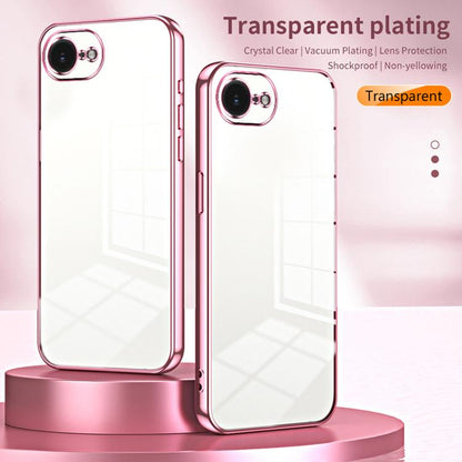 Transparent Plating Fine Hole Phone Case, For iPhone 17e / 16e, For iPhone 17 Pro Max, For iPhone 17 Pro