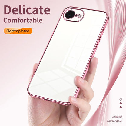Transparent Plating Fine Hole Phone Case, For iPhone 17e / 16e, For iPhone 17 Pro Max, For iPhone 17 Pro