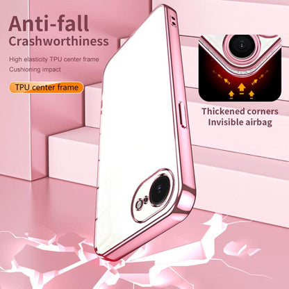 Transparent Plating Fine Hole Phone Case, For iPhone 17e / 16e, For iPhone 17 Pro Max, For iPhone 17 Pro