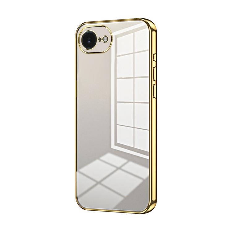 Transparent Plating Fine Hole Phone Case, For iPhone 17e / 16e, For iPhone 17 Pro Max, For iPhone 17 Pro
