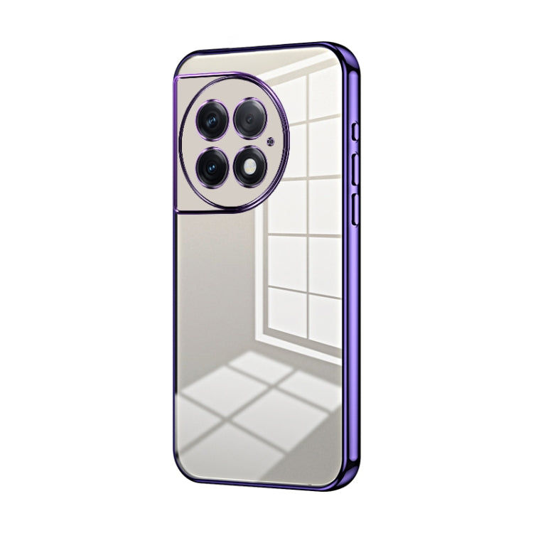 Transparent Plating Fine Hole Phone Case, For OnePlus Nord 4, For OnePlus Ace 3 Pro, For OnePlus Ace 2 Pro