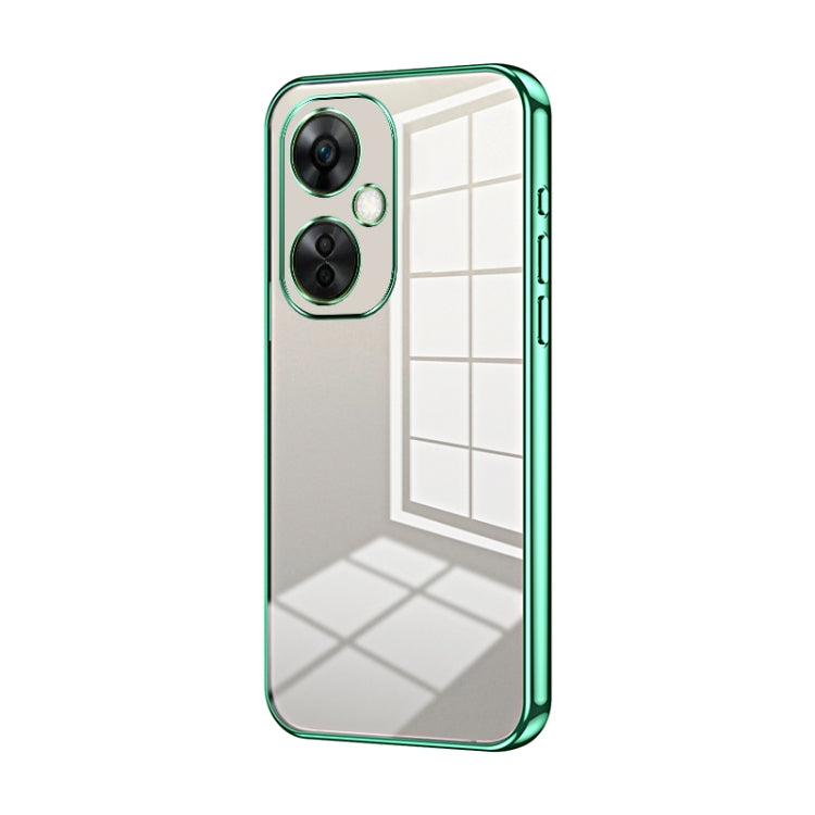 Transparent Plating Fine Hole Phone Case, For OnePlus Nord CE 3 Lite / Nord N30, For OnePlus Ace 2V / Nord 3, For OnePlus Ace 2 / 11R