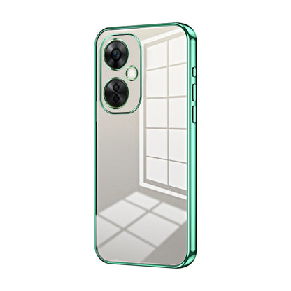 Transparent Plating Fine Hole Phone Case, For OnePlus Nord CE 3 Lite / Nord N30, For OnePlus Ace 2V / Nord 3, For OnePlus Ace 2 / 11R