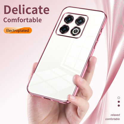 Transparent Plating Fine Hole Phone Case, For OnePlus 10 Pro, For OnePlus Nord N20 5G, For OnePlus 9R