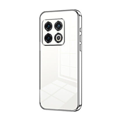 Transparent Plating Fine Hole Phone Case, For OnePlus 10 Pro, For OnePlus Nord N20 5G, For OnePlus 9R
