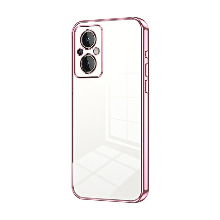Transparent Plating Fine Hole Phone Case, For OnePlus 10 Pro, For OnePlus Nord N20 5G, For OnePlus 9R