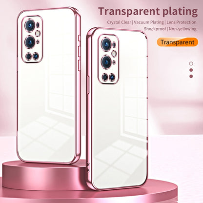 Transparent Plating Fine Hole Phone Case, For OnePlus 9 Pro, For OnePlus 9, For OnePlus 8T