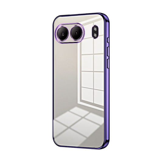 Transparent Plating Fine Hole Phone Case, For OnePlus Nord 4, For OnePlus Ace 3 Pro, For OnePlus Ace 2 Pro