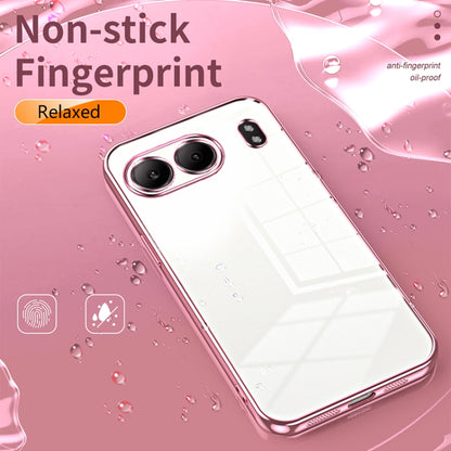 Transparent Plating Fine Hole Phone Case, For OnePlus Nord 4, For OnePlus Ace 3 Pro, For OnePlus Ace 2 Pro