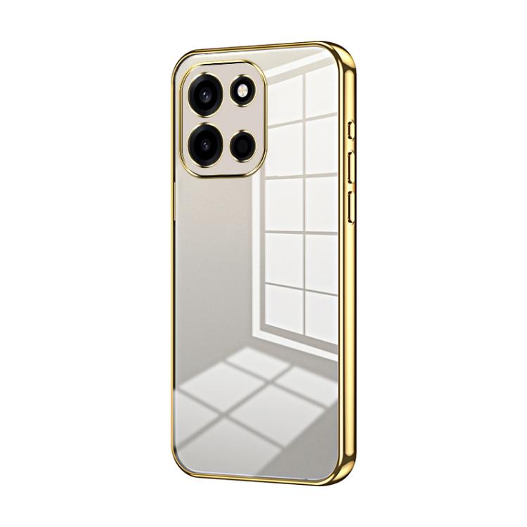 Transparent Plating Fine Hole Phone Case, For OnePlus Turbo 6V, For OnePlus Ace 6 / Ace 6T / 15R, For OnePlus Turbo 6