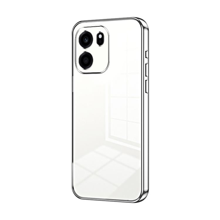 Transparent Plating Fine Hole Phone Case, For OnePlus Turbo 6V, For OnePlus Ace 6 / Ace 6T / 15R, For OnePlus Turbo 6
