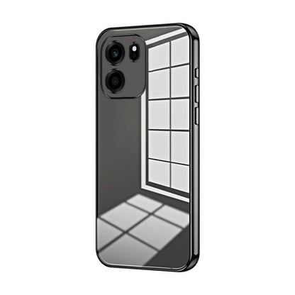 Transparent Plating Fine Hole Phone Case, For OnePlus Turbo 6V, For OnePlus Ace 6 / Ace 6T / 15R, For OnePlus Turbo 6