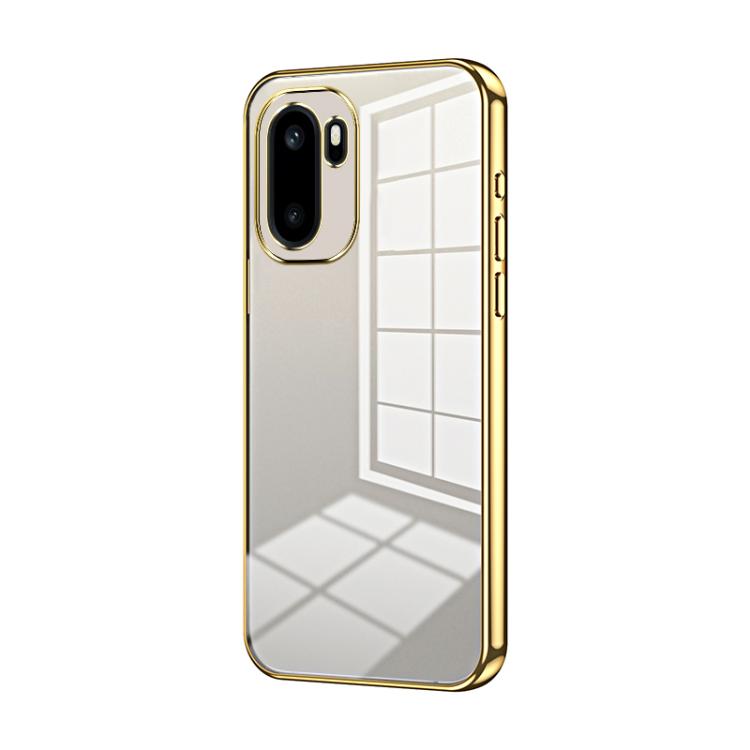 Transparent Plating Fine Hole Phone Case, For OnePlus Turbo 6V, For OnePlus Ace 6 / Ace 6T / 15R, For OnePlus Turbo 6