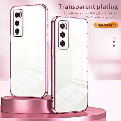 Transparent Plating Fine Hole Phone Case