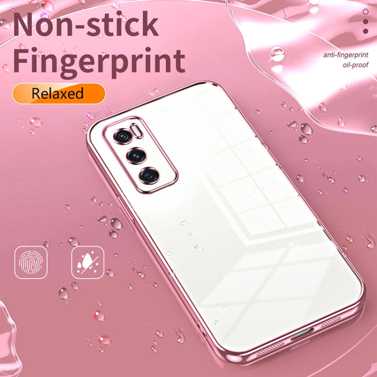 Transparent Plating Fine Hole Phone Case