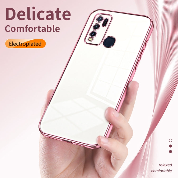 Transparent Plating Fine Hole Phone Case