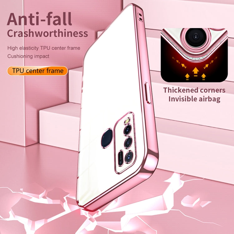 Transparent Plating Fine Hole Phone Case