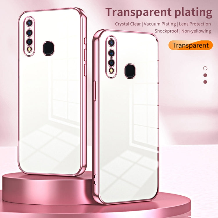 Transparent Plating Fine Hole Phone Case