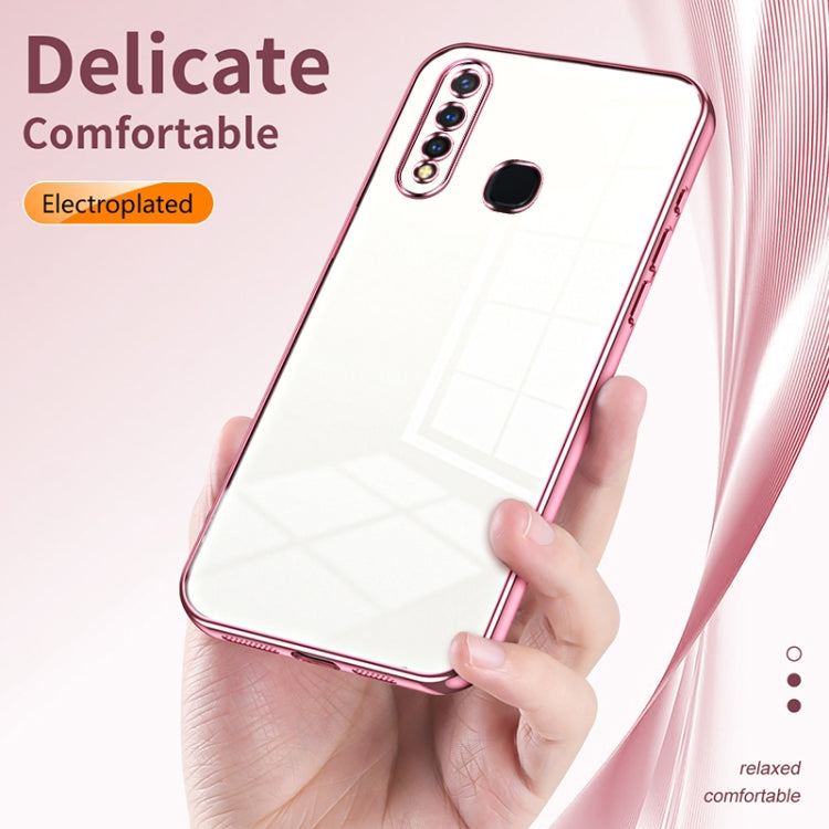 Transparent Plating Fine Hole Phone Case